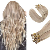 hand tied human weft extensions