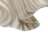 blonde weft human hair extensions