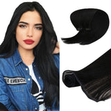 flat silk weft human hair extensions