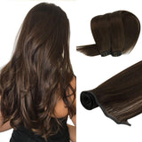 flat silk weft human hair extensions