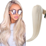flat silk weft human hair extensions