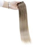 hidden grown secret hair extensions blonde