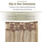 clip in blonde human hair extensions