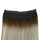 invisible halo hair extensions balayage