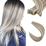 invisible weft human hair extensions