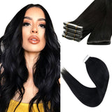 invisible skin weft tape in human hair