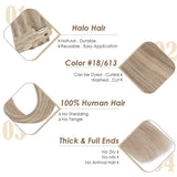 Fishing Line Hair Extensions