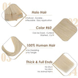 Fishing Line Hair Extensions