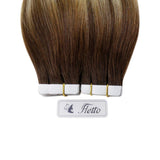 balayage virgin tape in hair extensions