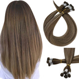 virgin hand-tied weft balayage