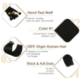 hand tied weft virgin hair