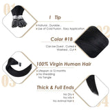 i tip 16inch virgin human hair extensions