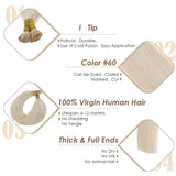 i tip virgin hair blonde