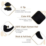 u tip virgin hair
