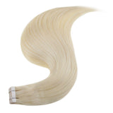 lightest blonde tape in hair