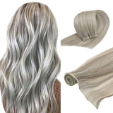 flat silk weft human hair extensions