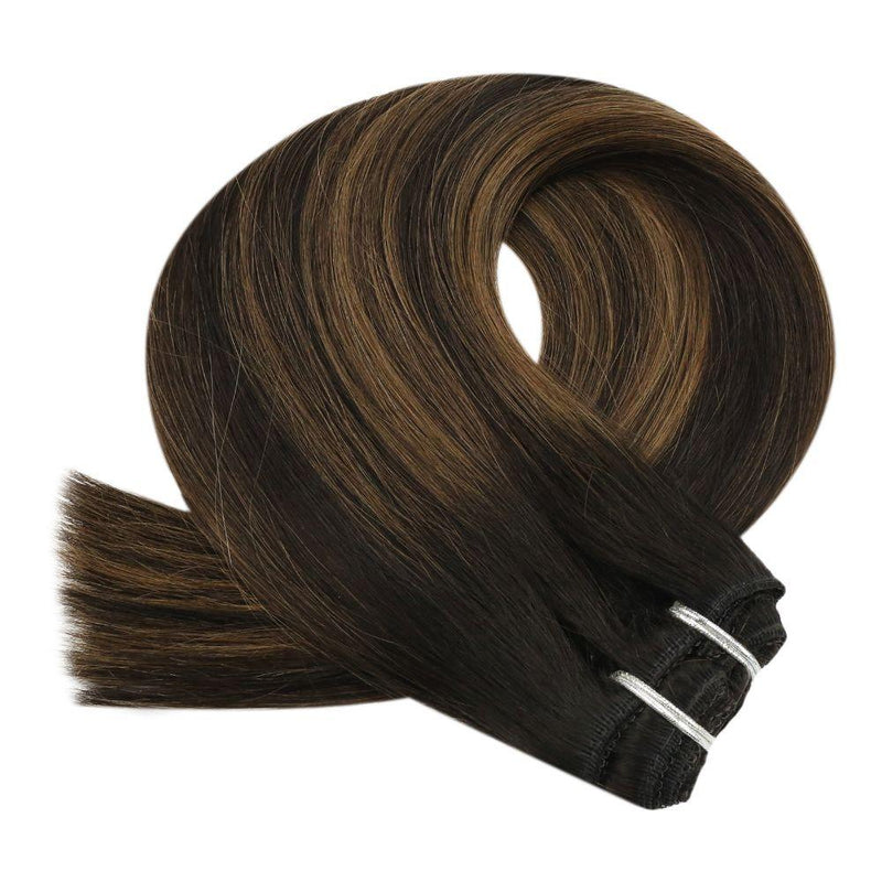 Remy Hair Extensions Clip Ins Balayage