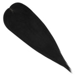 [150% Density] Hair Topper Remy Hair Piece Toupee with Clips Black