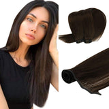 flat silk weft human hair extensions