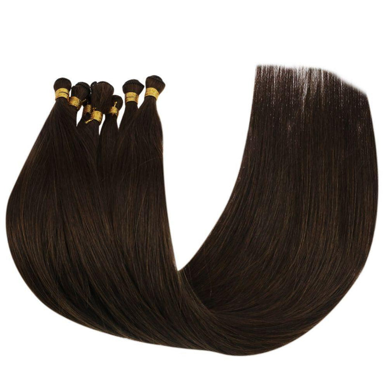 hand tied virgin human hair extensions