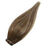 Clip on Human Hair Extensions 