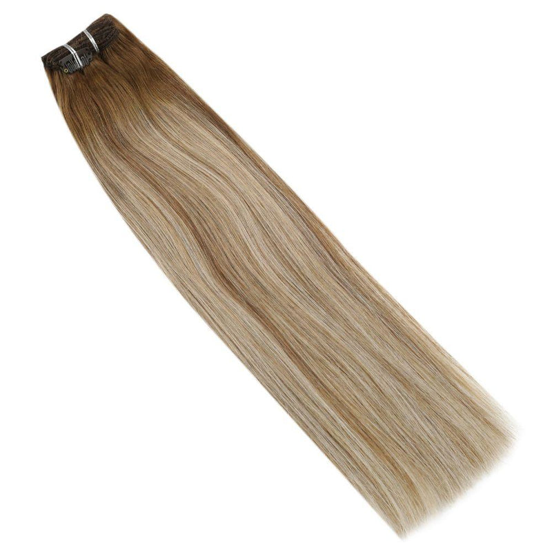  Clip Ins Double Weft Human Hair