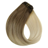  Clip Ins Double Weft Human Hair