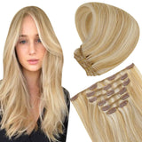 Invisible Clip Hair Extensions
