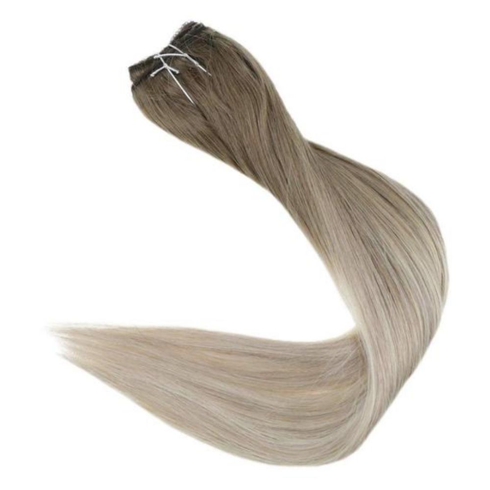 halo hair extensions blonde