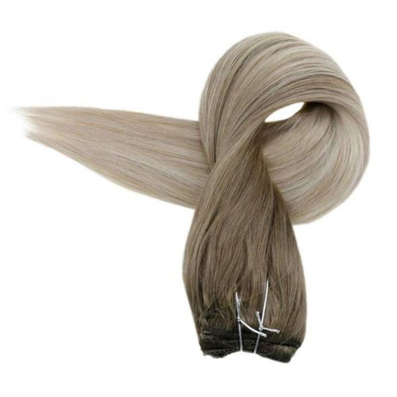 wire hair extensions balayage