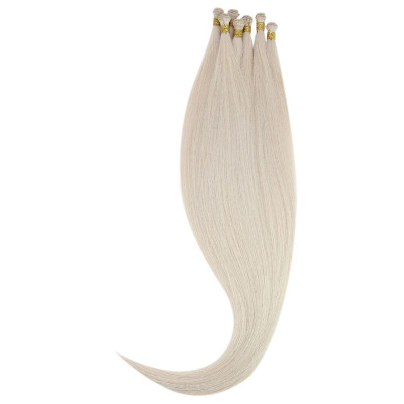 blonde weft human hair extensions