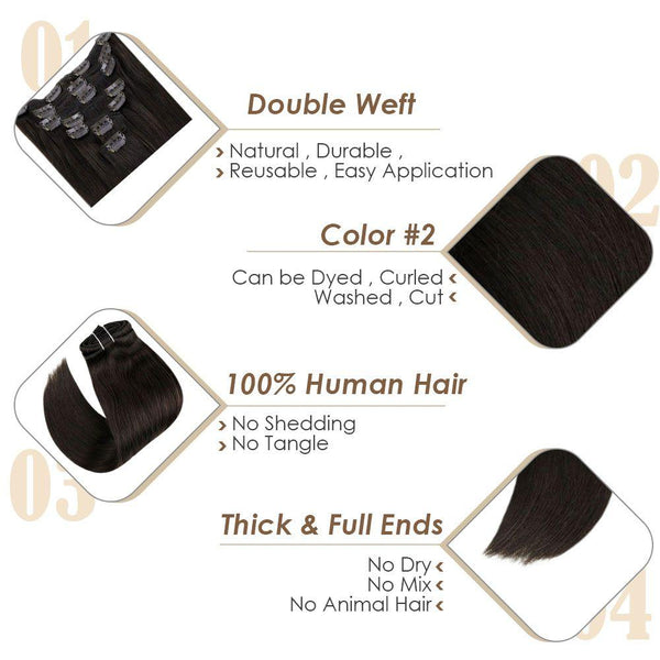 clip in human hair extensions