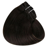 double weft clip in human hair