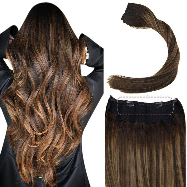 Invisible Wire Halo Hair Extensions