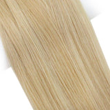 human hair extensions weft blonde