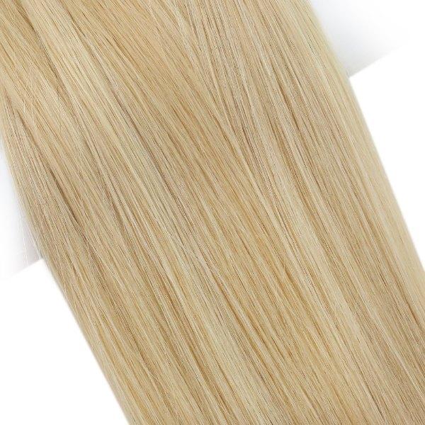 human hair extensions weft blonde