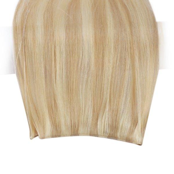 highlight blonde sew in weft hair extenisons