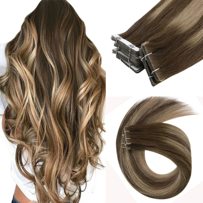 Balayage Brown Virgin Tape Ins 