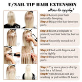 how to apply u tip human hair extensions