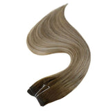 invisible halo hair extenisons balayage