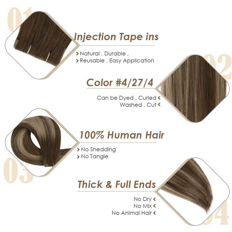 Balayage Brown Virgin Tape Ins 