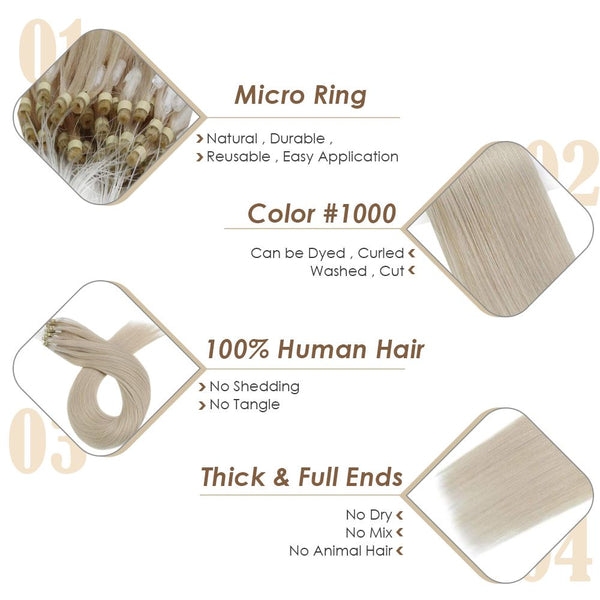 micro ring links human hair extensions brown micro ring