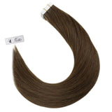 tape ins dark brown