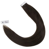 virgin brown tape in hair extensions