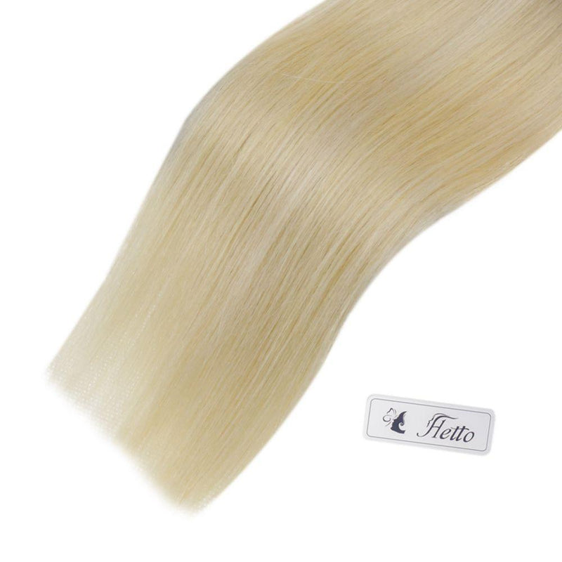 virgin blonde tape in hair extensions