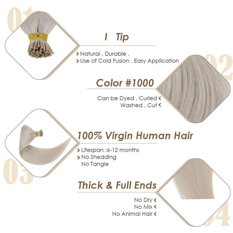 i tip virgin human hair