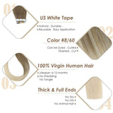 virgin hair balayage tape in human hair