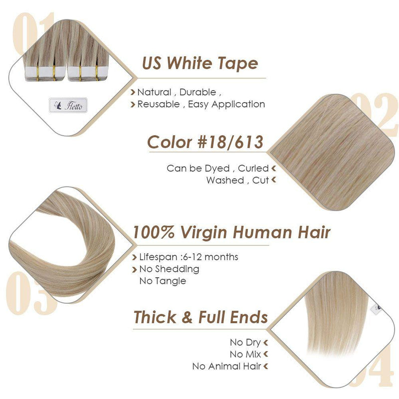 virgin hair tape in human extensions